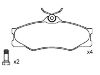 剎車(chē)片 Brake Pad Set:251 698 151 F
